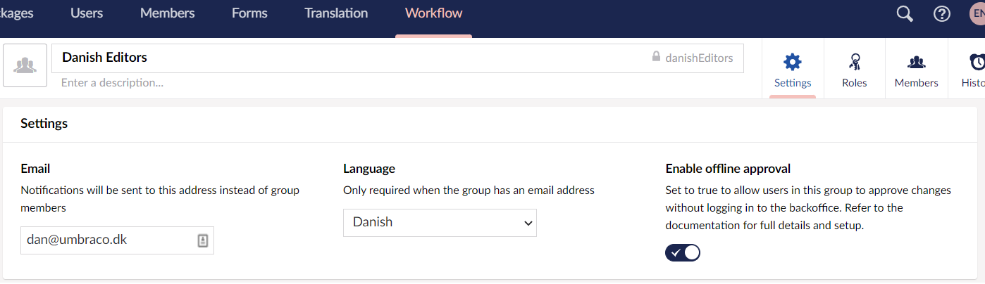 Create Approval groups