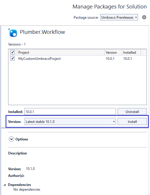 NuGet Package Manager