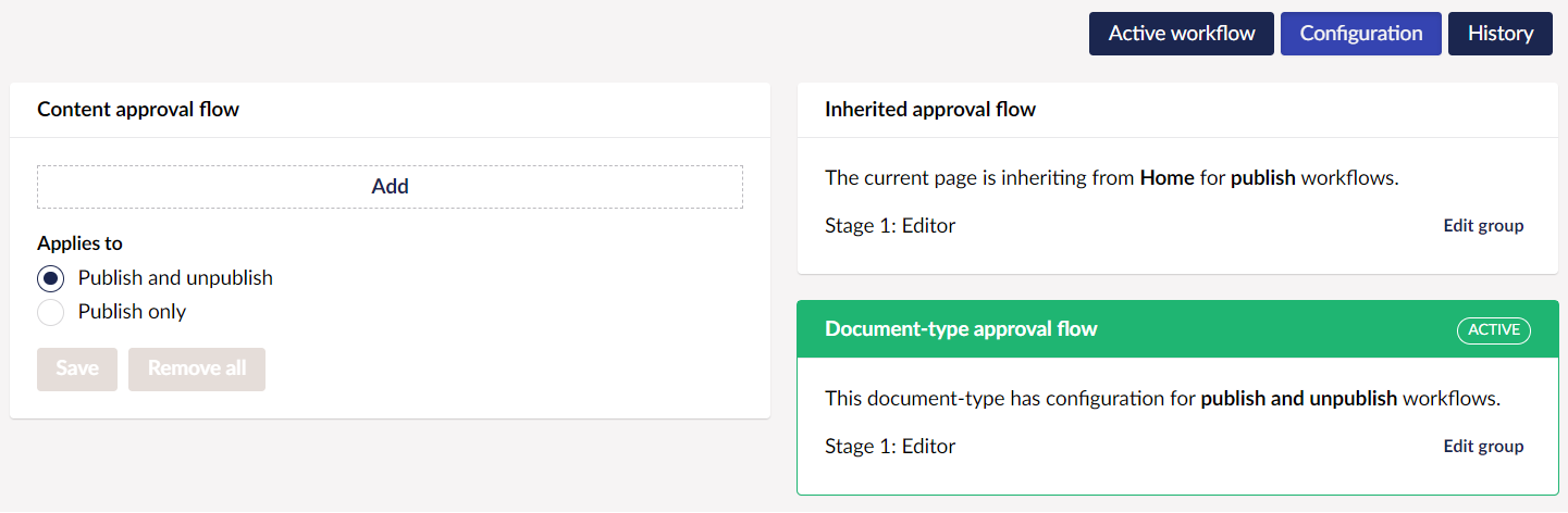 Configuration sub-section