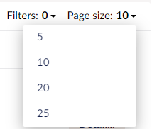 Workflow history PageSize