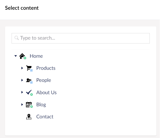 Select content node