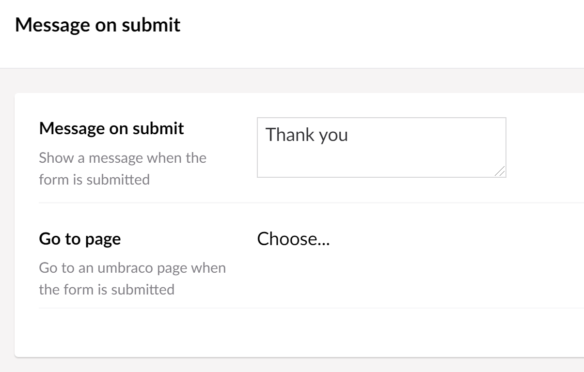 Submit message/Go to page