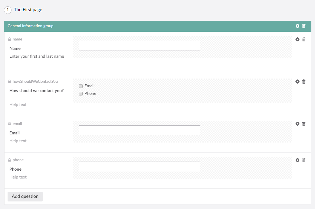 Example Form