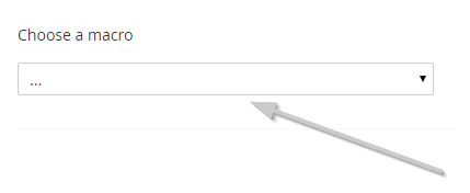 Content page add macro