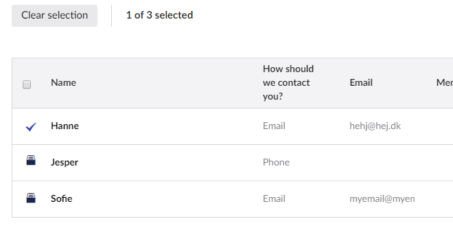 Record bulk actions