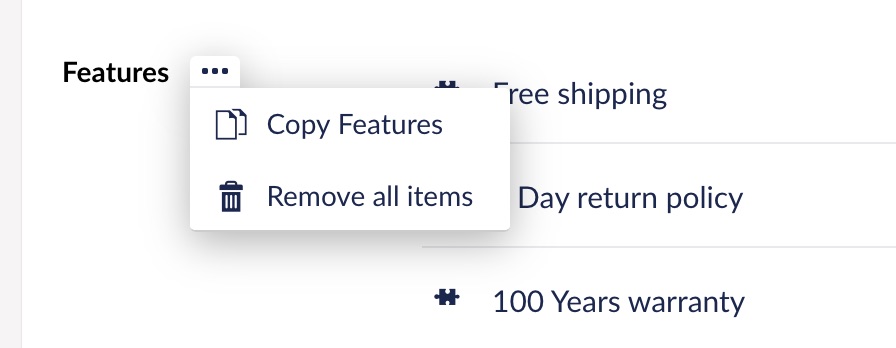 Example of Property Action on Nested Content Property Editor