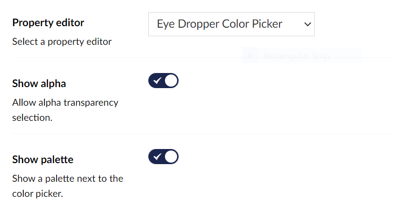 Eye Dropper Color Picker Data Type Definition
