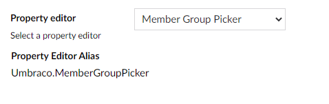 Member Group Picker Type Definition