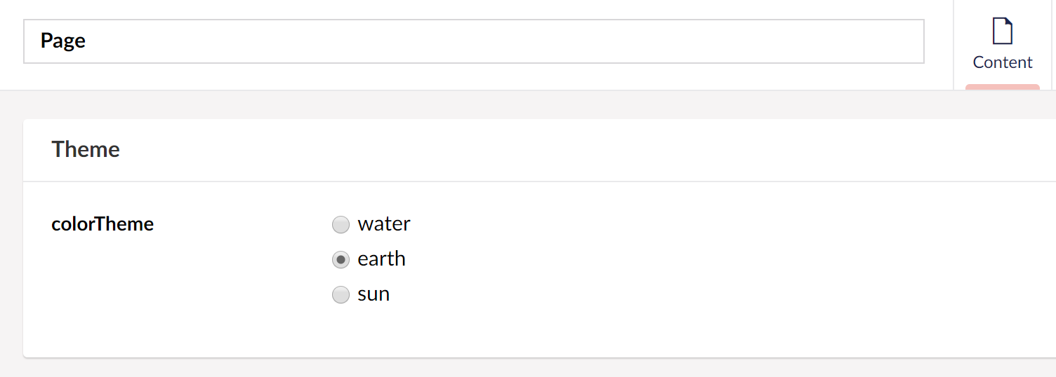 Radiobutton List Content