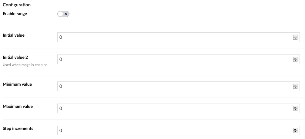 Slider Data Type Definition