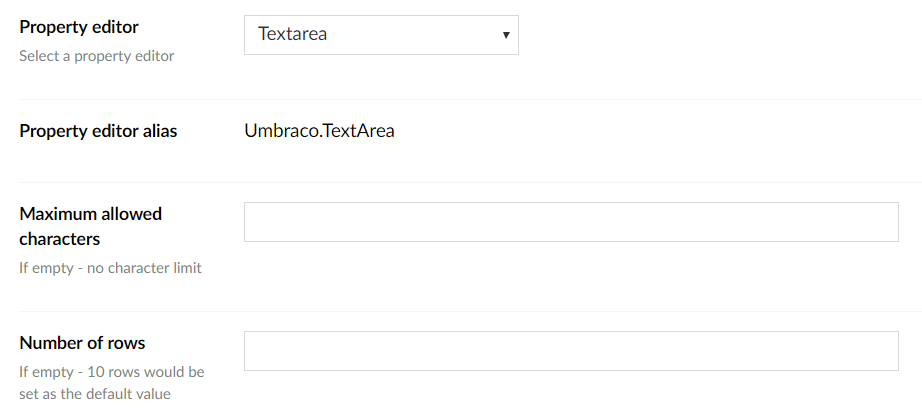 Textarea Data Type Definition