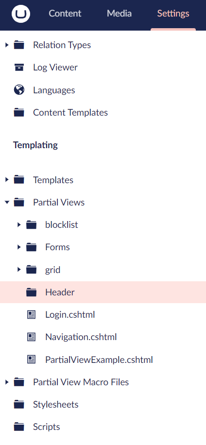 Created folder