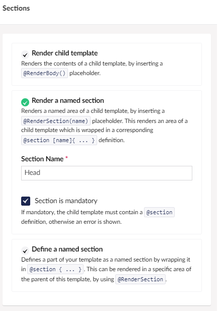 Create partial