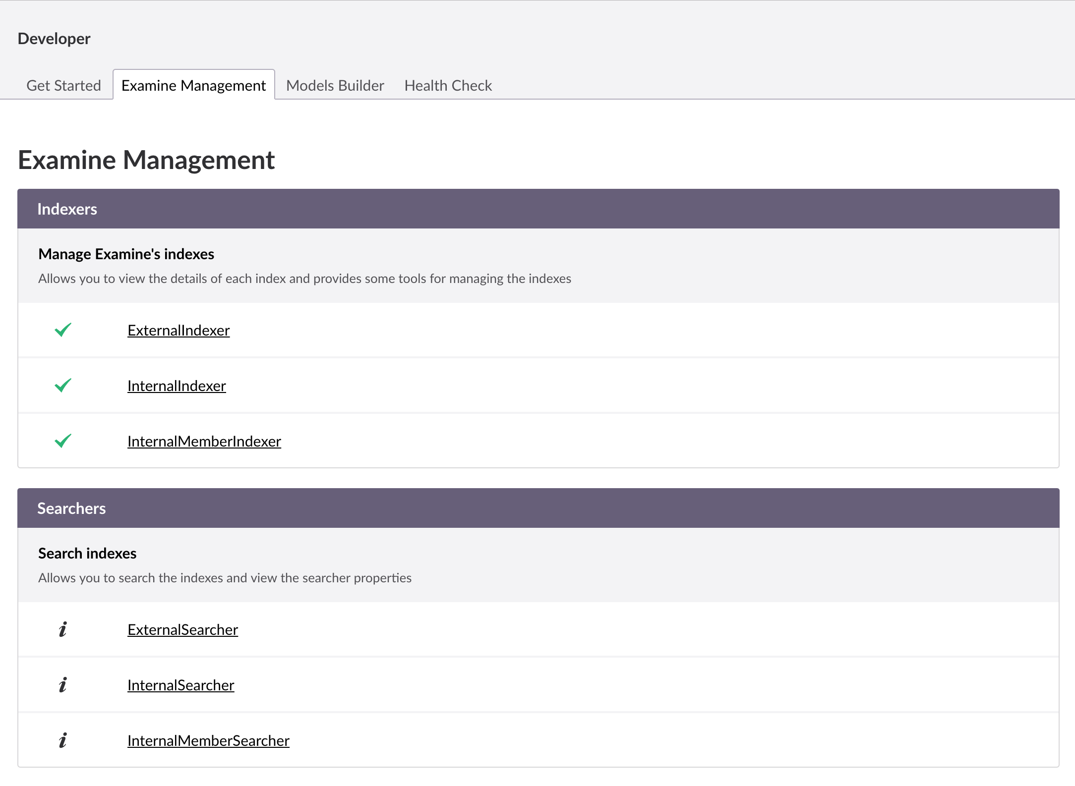 Examine Management within the Developer section