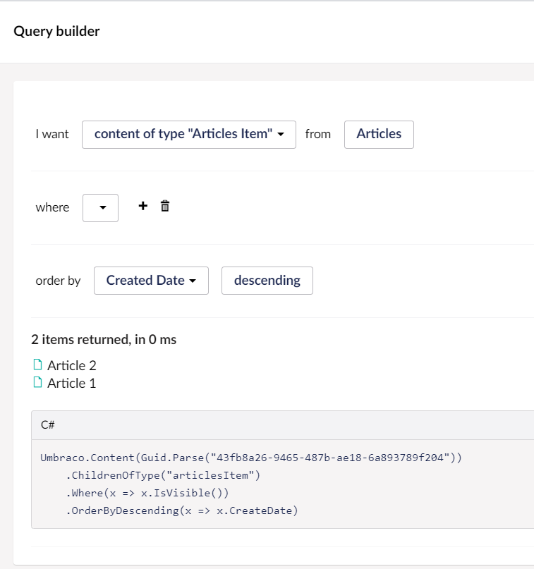 Query parameters