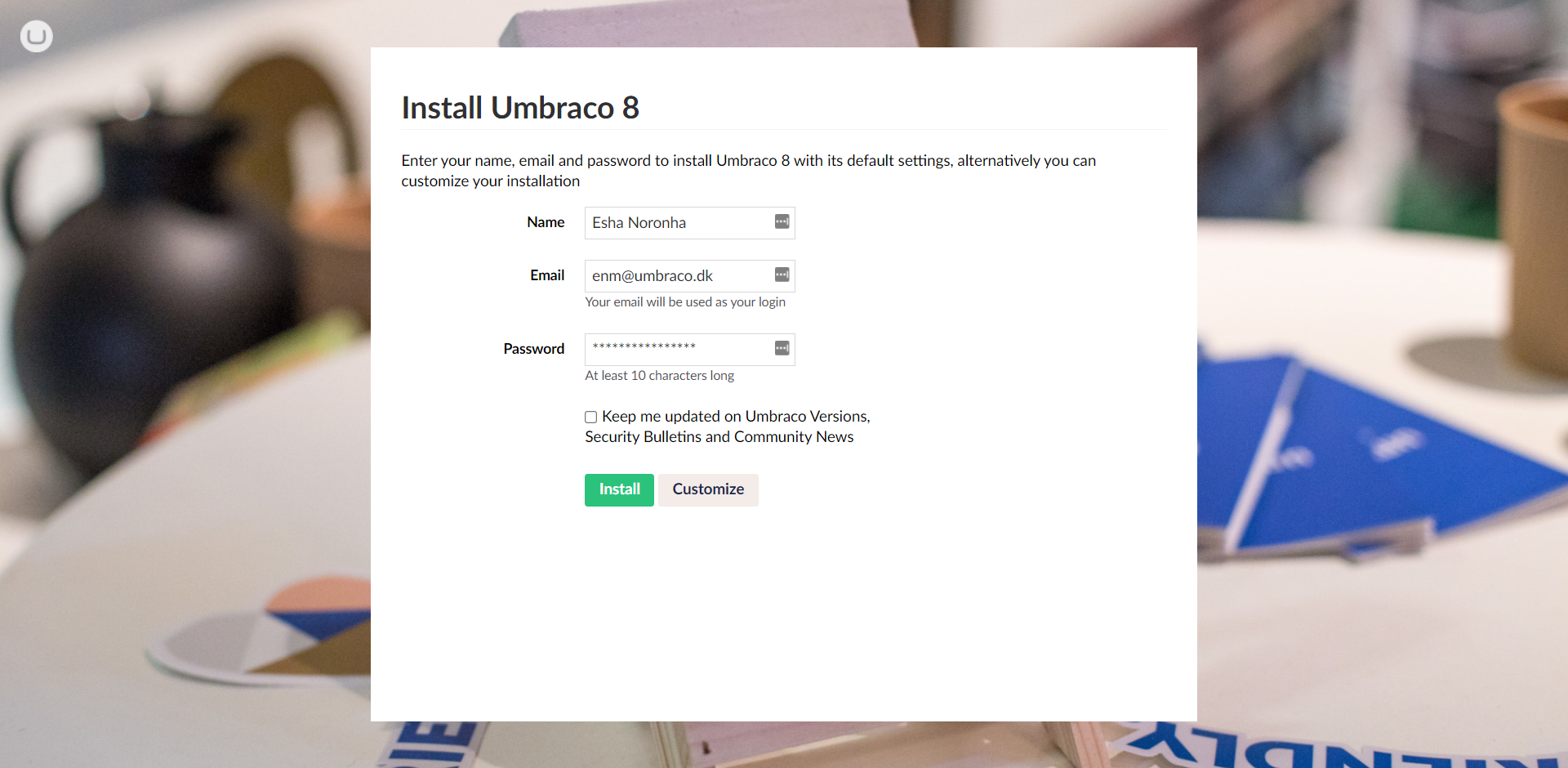 Installing Umbraco