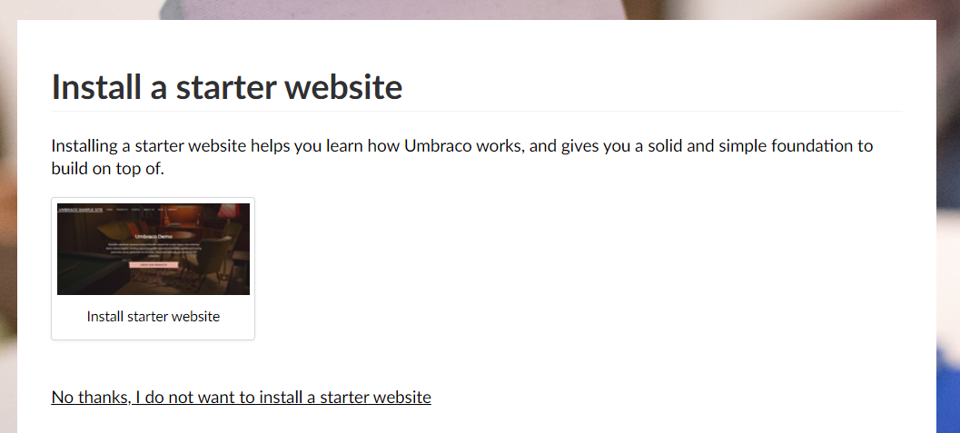 Starter Website