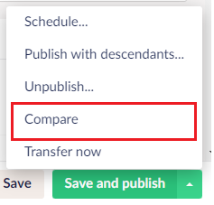 Compare option