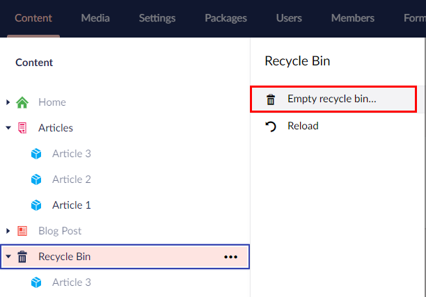 Empty Recycle Bin