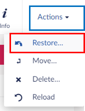 Restore Menu 2