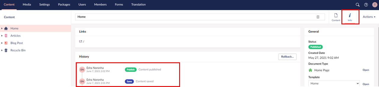 View audit Trail