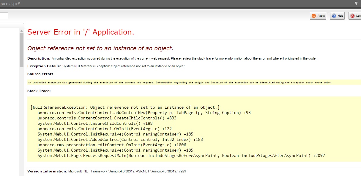 This is the screenshot of the error messages