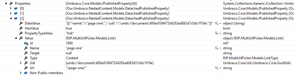 Verifying that the link alias is not null