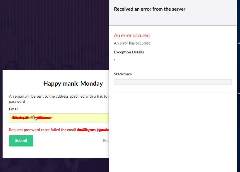 Umbraco Stacktrace Error