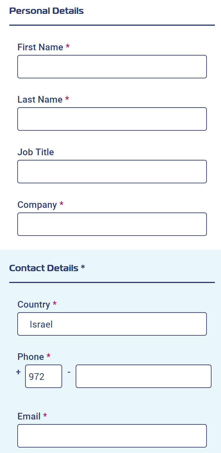 Form on the front end - on the web page