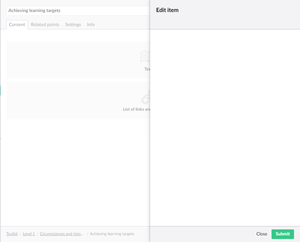 Image showing empty pane