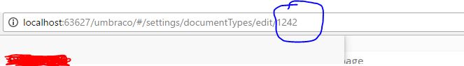 this is my doc type id/page id passed