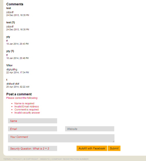 SmartBlog Validation Example