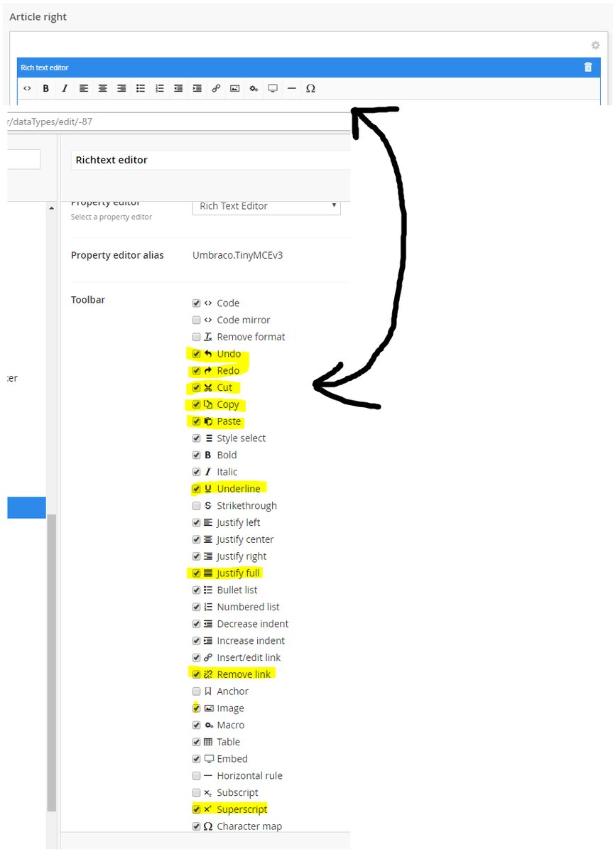 Screenshot of my selected buttons not appearing