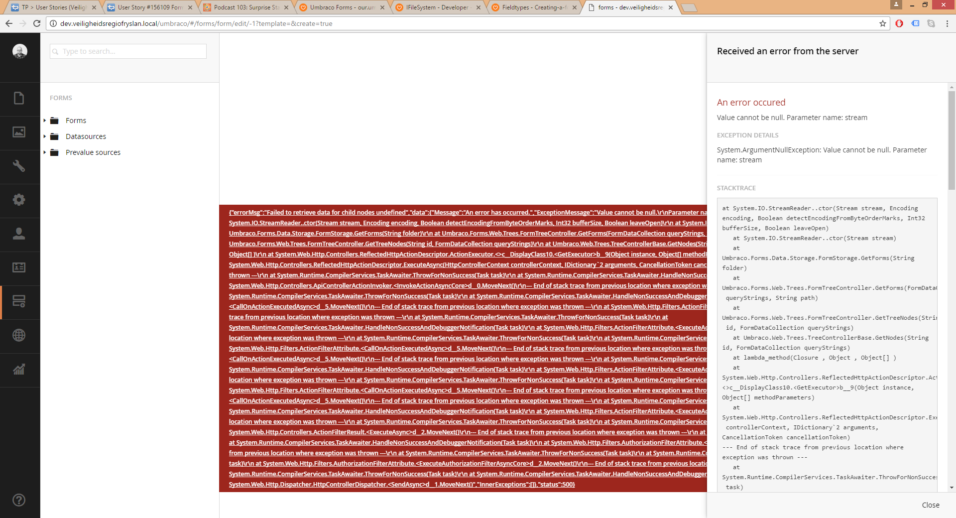Error Screenshot
