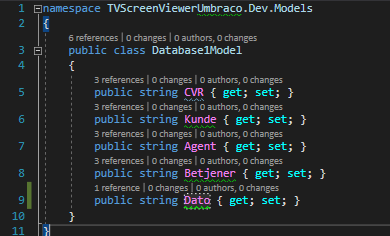My model for the partial view