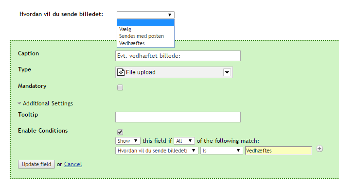 Screen dump of the fields in question in Contour