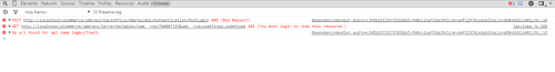 Chrome console error