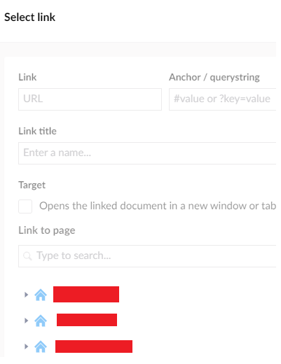 Link Picker is locked