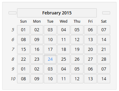 Calendar bootstrap