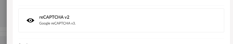 Recaptcha field in back office on form