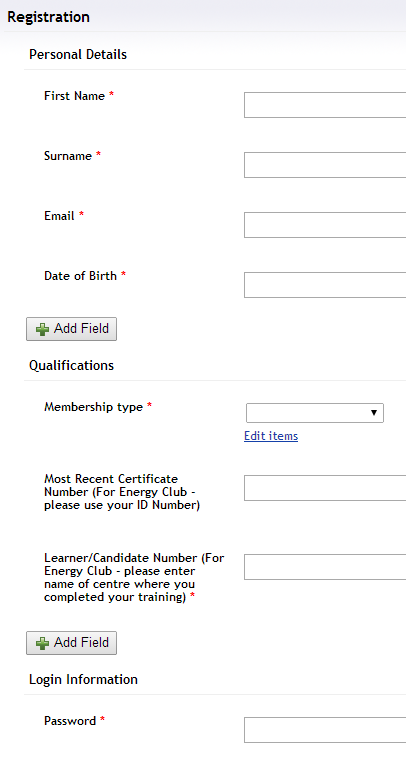 Learner Registration