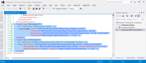Xml Transform Configuration