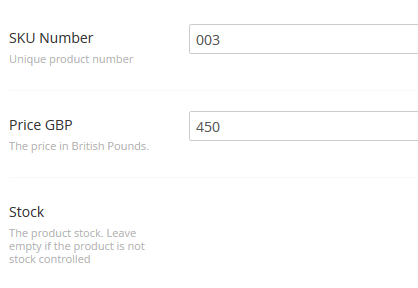 No stock property