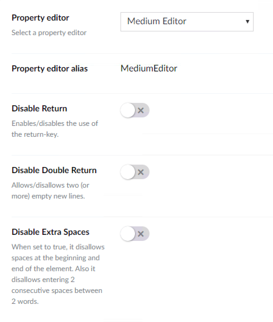 Creating a new data type based on this property.