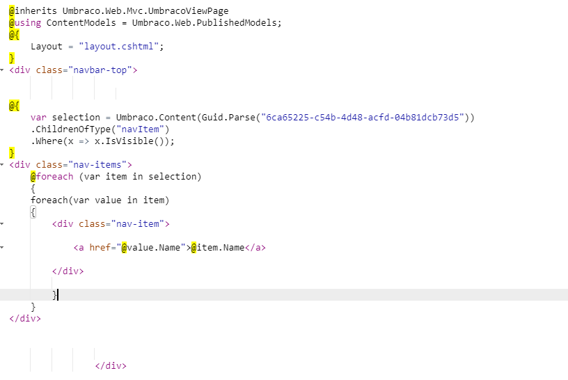 Here's the code