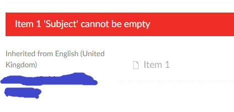 Image of second language error