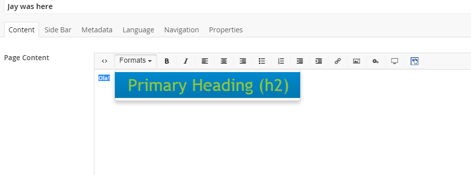 Now we can see the styles we want in our drop-down