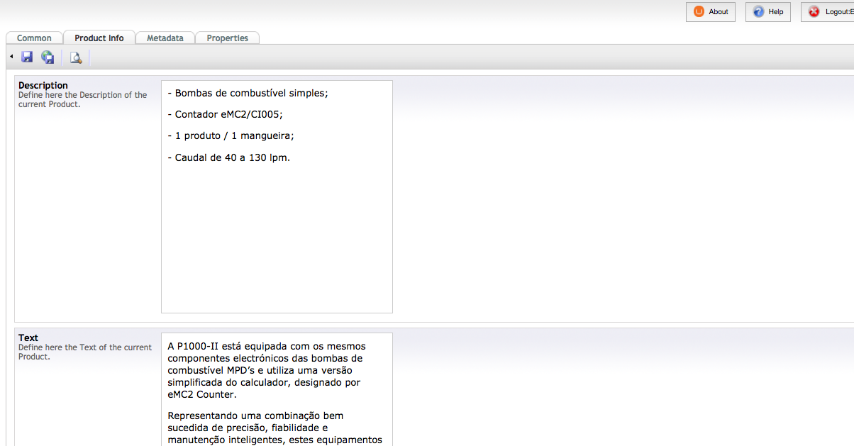 an example page that we want to customize. This is the way we have to insert a list: manually.