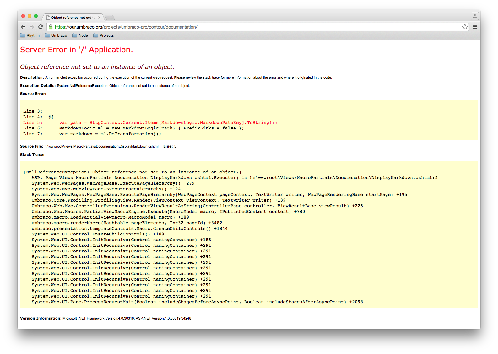 Forum Error