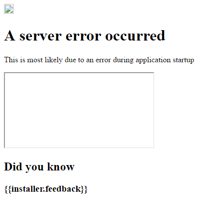 The issue I'm having with initial umbraco setup